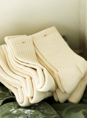 Beeff Socks男女情侣 Old School 美式复古加厚毛巾底袜子 有机棉