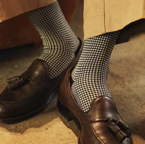 beeff丝光棉高端品质风绅士袜