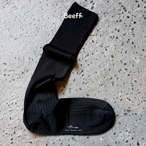 Beeff高光泽感绅士袜长筒