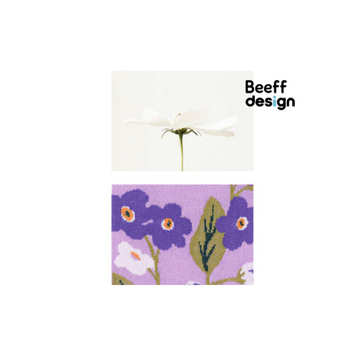 「花束」丝光棉长袜-Design
