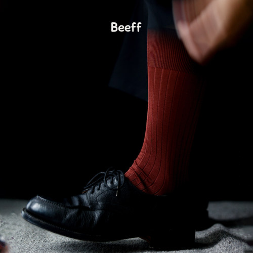 beeff男性240针无骨丝光绅士丝袜
