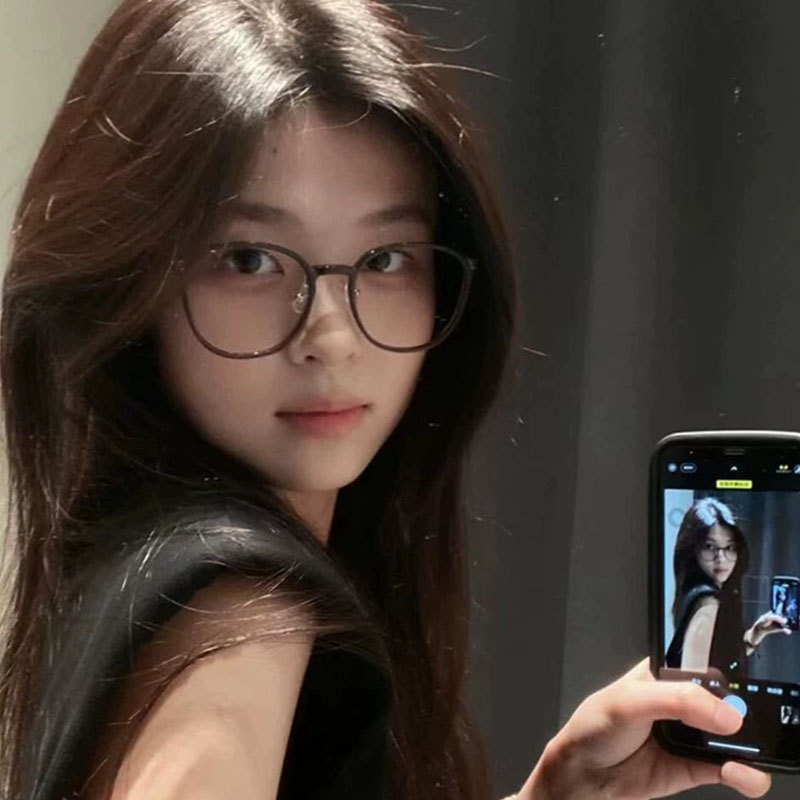 韩系超轻眼镜近视女网上可配有度数镜片方圆脸个性眼睛框架平光男