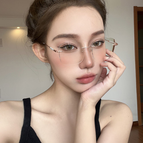 光野无框近视眼睛架超轻钛架眼镜