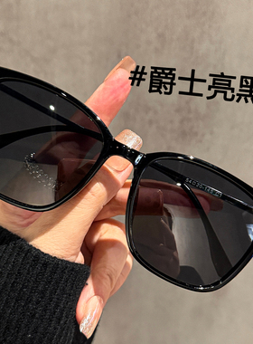 经典时尚黑色方框偏光太阳镜