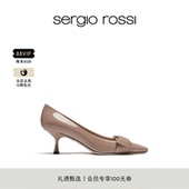 Sergio Rossi SR女鞋 TWENTY系列扣饰高跟鞋 款 经典
