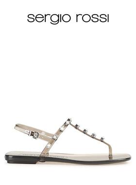 Sergio Rossi/SR女鞋JELLY果冻胶囊系列钻饰凉鞋