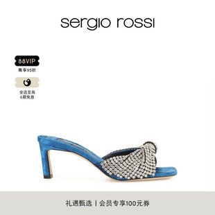 Sergio Rossi/SR女鞋 EVANGELIE系列 高跟鞋露趾拖鞋