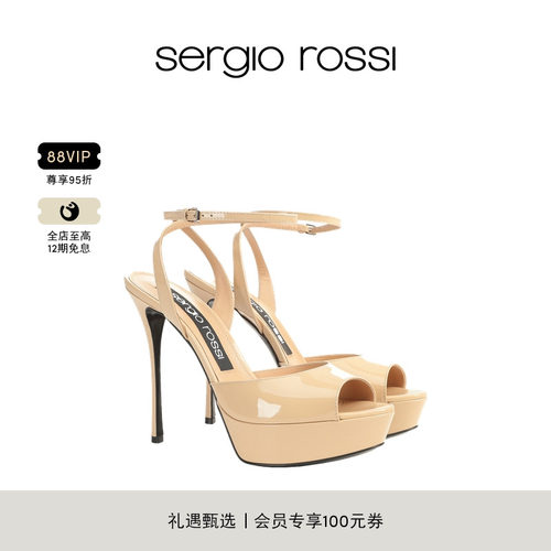 Sergio Rossi/SR女鞋SR GODIVA PLATFORM系列鱼嘴高跟鞋防水台