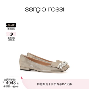 平底鞋 Sergio BALLERINA系列方頭鉆飾芭蕾舞鞋 SR1 Rossi SR女鞋