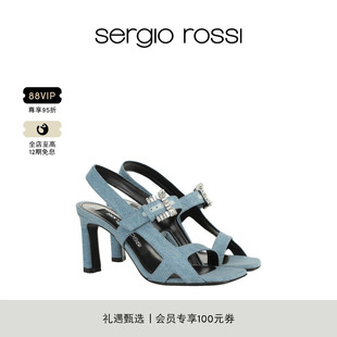 BUCKLE系列方头钻扣高跟凉鞋 Sergio TWENTY Rossi SR女鞋