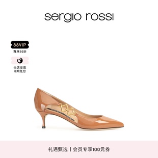 SR女鞋 Rossi SCALE系列漆皮尖頭高跟鞋 單鞋 SEA Sergio