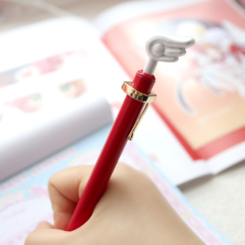 新春特惠品 魔卡少女樱 小樱翅膀笔（可替换水笔芯）