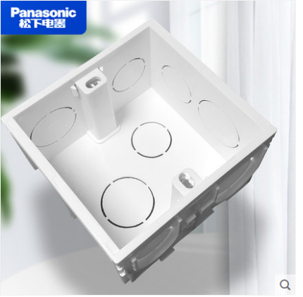 Panasonic 松下开关插座原装正品86型实拍家用单双联底盒连体暗盒