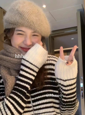贝雷帽出游休闲气质女秋冬