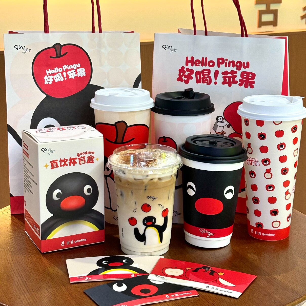 pingu平菇企鹅冷变杯主题杯图片