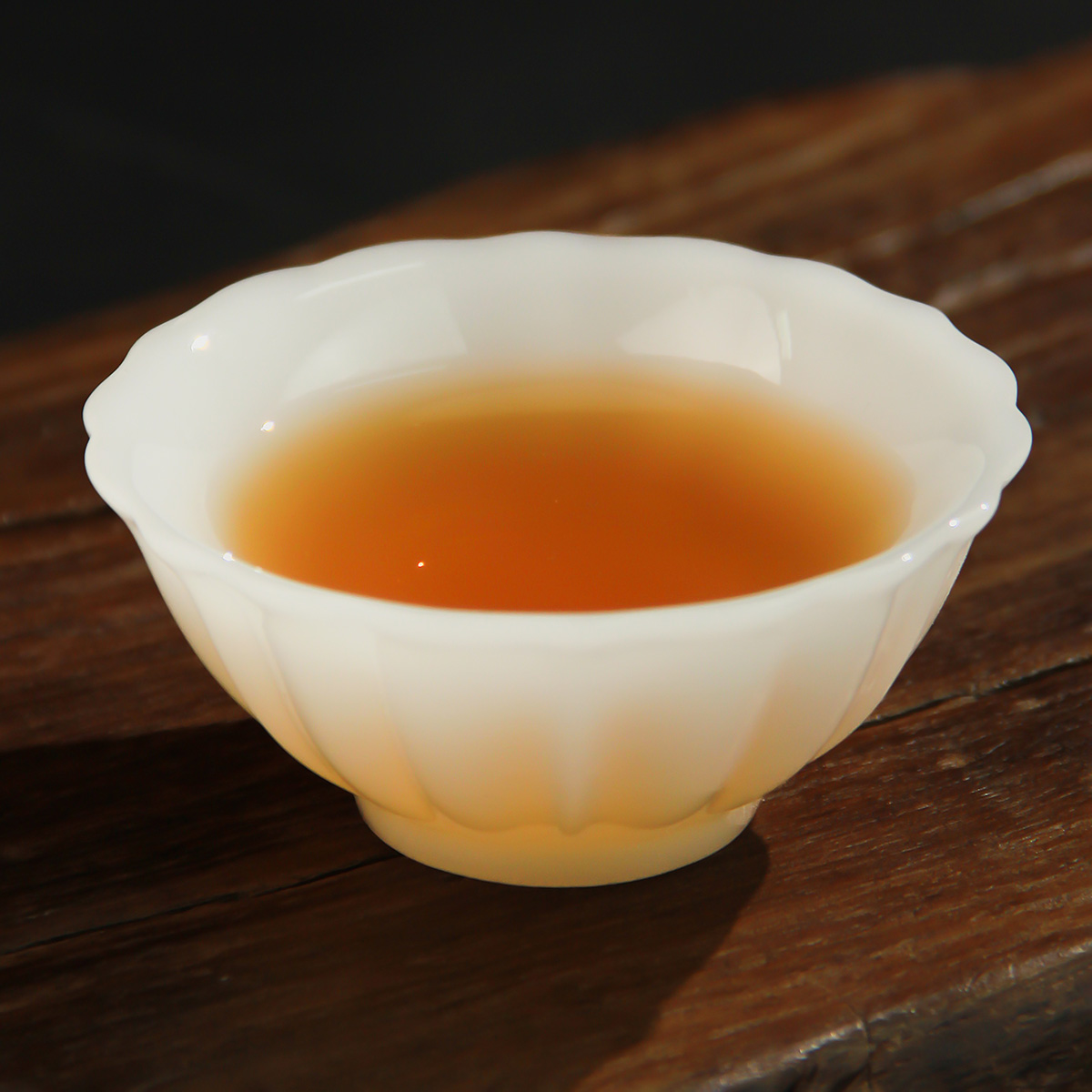 景德镇新款冰种玉瓷压手杯主人杯高端礼盒装送人自用茶杯