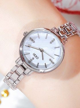 GEDI新款女士手链手表韩版时尚潮流学生休闲防水石英表腕表