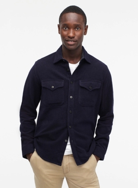 J.crew高端复古WB羊毛厚实CPO工装夹克外套式衬衫上衣男JCREW