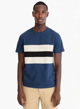 J.crew always复刻经典RRL风复古咔叽重磅厚短袖T恤体恤男Jcrew