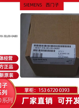 西门子 CPU319-3PN/DP模块 6ES7 318 6ES7318-3-EL/FL-01/00-0AB0