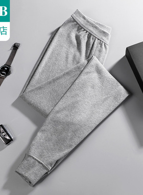 A＆Bab内衣男士秋裤薄款纯棉高腰打底保暖棉毛裤旗舰店官网T007