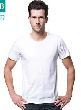AB内衣T恤男夏季纯棉圆领男T恤基础短袖休闲宽松汗衫S708