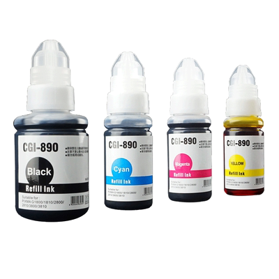 Wondertec非原装佳能890墨水G2800打印机墨水 佳能2800墨水佳能G2810打印机2810墨汁 佳能墨水gi-890连供填充