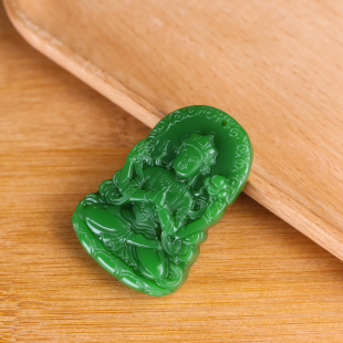 玉翡缘天然和田玉本命佛吊坠千手观音玉坠菩萨玉佩玉石挂件项链玉