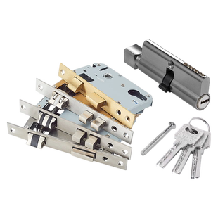 卧室门锁芯室内门锁体房门通用型家用锁舌门锁配件静音木门锁钥匙