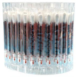 双头棉签棒一次性卫生清洁棉棒透明包装 圆头无菌棒棉棒50支棉签子