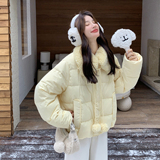 【现货】90白鸭绒羊羔毛翻领羽绒服157-3302-P315K468，女装羽绒服，浙宝157（原165A）