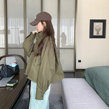 女速干短外套拼接秋季纯色短款加绒加厚款拉链透气小个子长袖洋气，女装短外套，浙宝157（原165A）