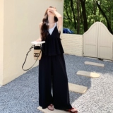 2025新款韩系假两件背心+休闲裤套装157-1011-P145K208，女装套装/套裙，浙宝157（原165A）