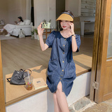 【现货！数据好】复古牛仔连衣裙157-8670-P115-K168，女装连衣裙，浙宝157（原165A）