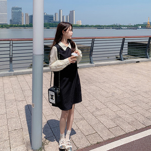 【新款！大货已出】假两件拼接连衣裙165A-8160-P105-K158图片
