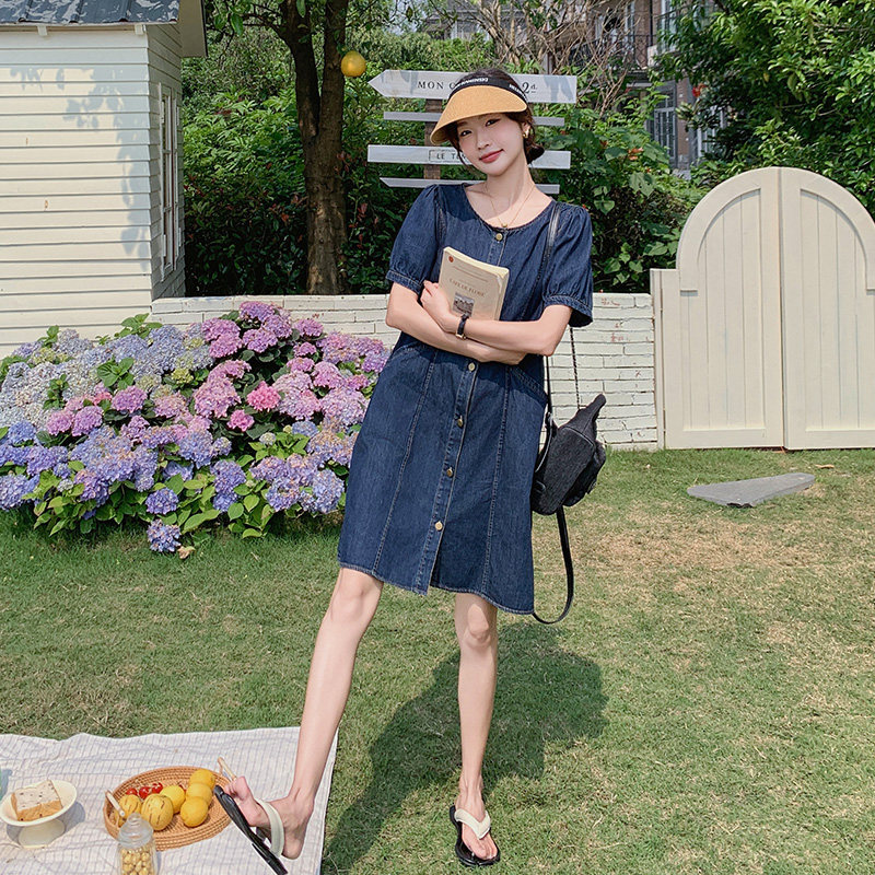 【现货！数据好】复古牛仔连衣裙157-8670-P115-K168,女装连衣裙,浙宝157（原165A）