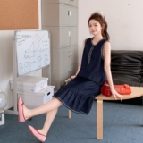 独特漂亮牛仔无袖背心连衣裙女夏超好看miu系千金感小众鱼尾裙子，女装连衣裙，浙宝157（原165A）