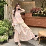 多巴胺少女碎花套装裙女2025夏季新款甜美背心半身裙小个子两件套，女装套装/套裙，浙宝157（原165A）