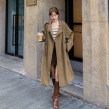 气质英伦风卡其色风衣外套2025秋季新款法式中长版设计感淡人外套，男装风衣，浙宝157（原165A）