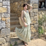 小香风蕾丝条纹无袖半身裙套装女夏2025新款甜美两件套漂亮温柔风，女装套装/套裙，浙宝157（原165A）