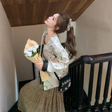 新中式两面穿提花外套女2025春新款复古时髦设计感PU皮衣夹克上衣，女装短外套，浙宝157（原165A）