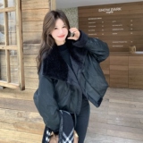 【现货】90白鸭绒羊羔毛皮毛一体羽绒服外套157-3333-P285K428，女装羽绒服，浙宝157（原165A）