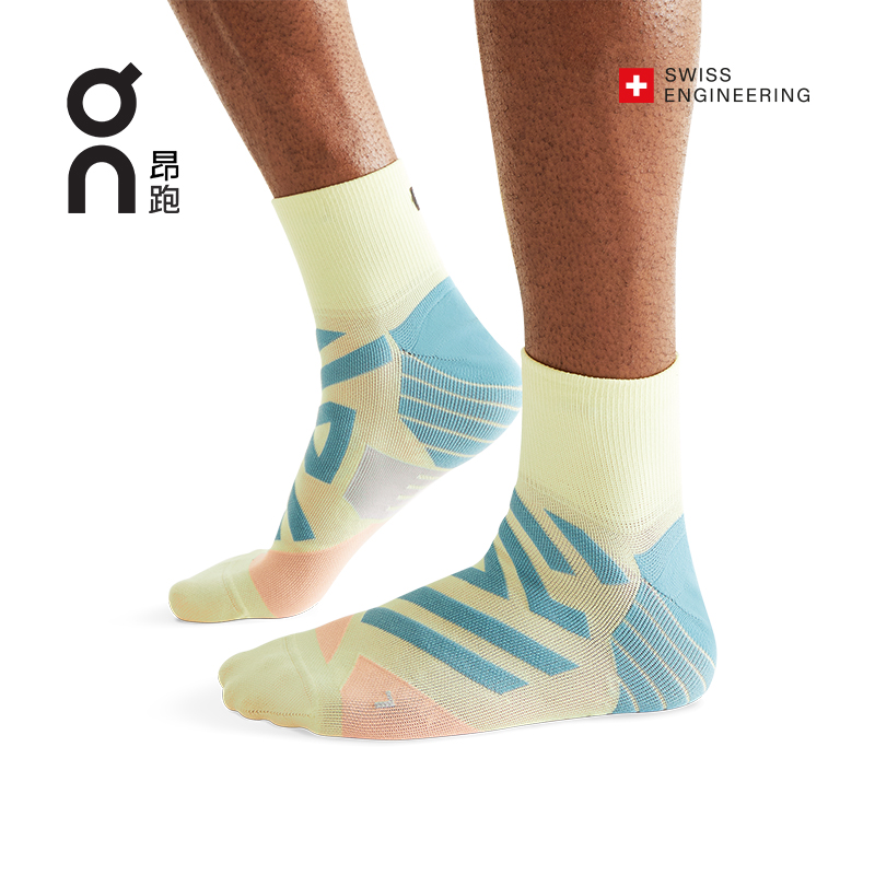 On昂跑 Performance Mid Sock 男款高性能中帮运动袜 运动包/户外包/配件 运动袜 原图主图