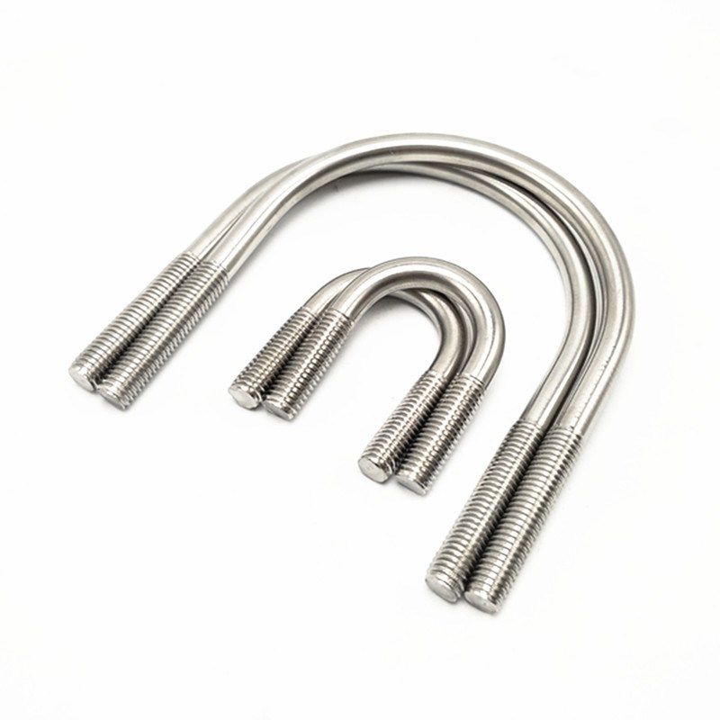 8mm b304不锈钢U型螺栓 U码螺丝 U形管卡骑马管箍M8x22-60-273