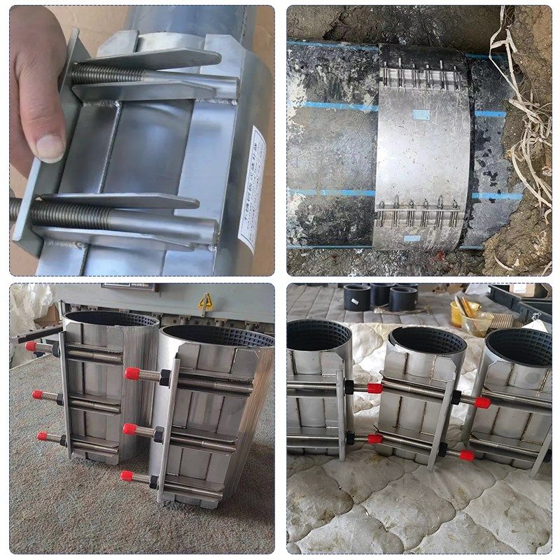单卡板式修补器不锈钢哈夫节带压堵漏抢修抱箍自来水管免焊接管夹