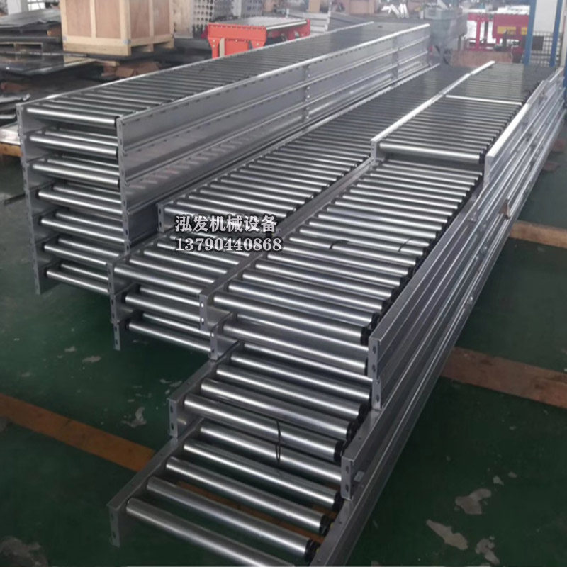 无动力滚筒线输送线输送带不锈钢辊筒手推托辊流水线输送机滚轴线