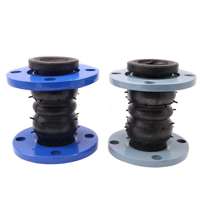 KXT碳钢柔性双球法兰软连接 双球橡胶软接头 DN25-200 PN10  PN16