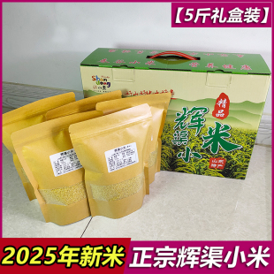 正宗安丘辉渠小米新米5斤礼盒装山东特产农家黄小米孕妇月子米