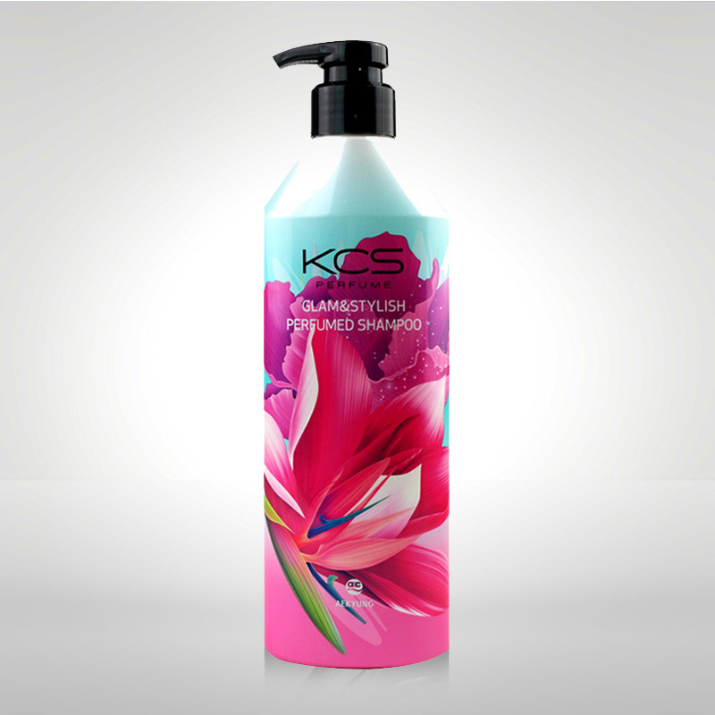 韩国爱敬kcs洗发水花香魅力洗发水发丝留香控油去屑洗发水600ml