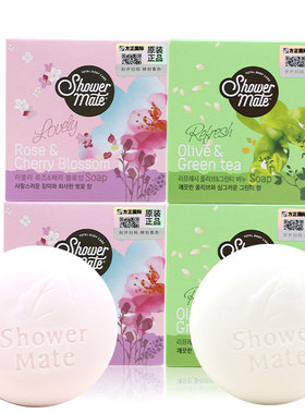 韩国进口爱敬植物香皂香味洗脸沐浴润肤顺滑香皂樱花绿茶香型